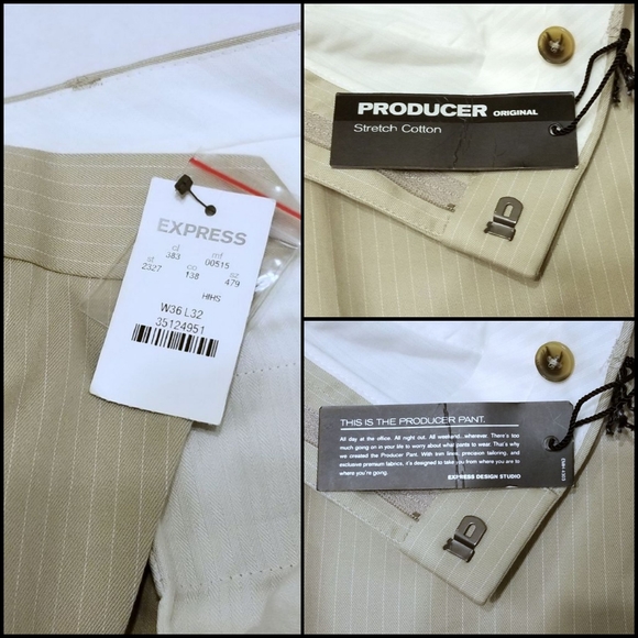 🆕️ NWT Express Producer Slacks 36x32 - Picture 5 of 6